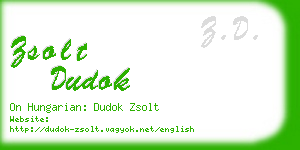 zsolt dudok business card